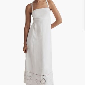 SOLD: MADEWELL | Embroidered Eyelet Tie Back Cami Dress